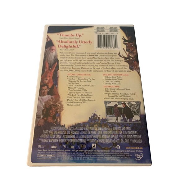 The Santa Clause 2 DVD 2002 Tim Allen Widescreen THX Certified Family Christmas - Picture 2 of 4